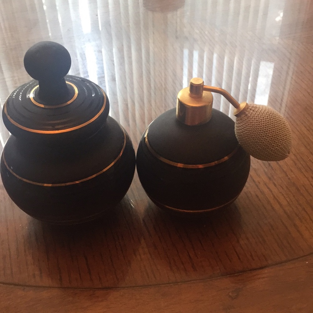 Art Deco vanity set atomizer or fashion perfume